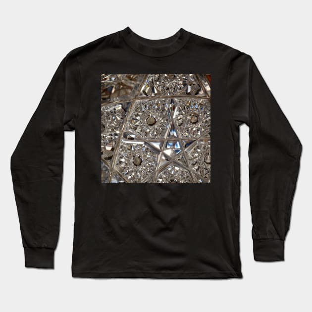 Crystal Reflections Long Sleeve T-Shirt by perkinsdesigns
